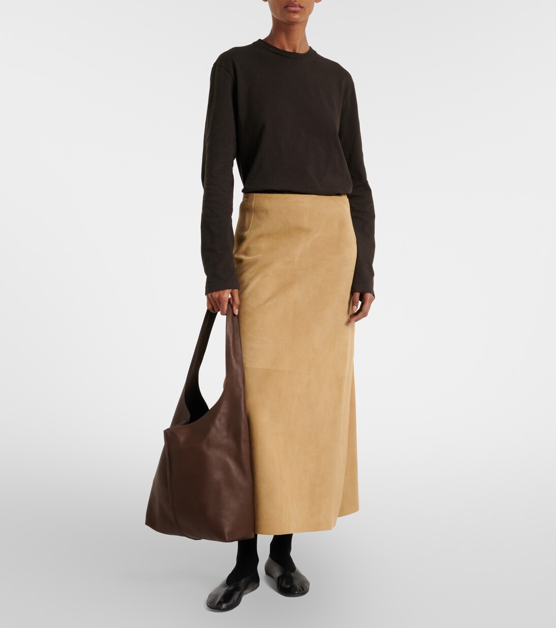 Bindle Medium leather shoulder bag  | The Row