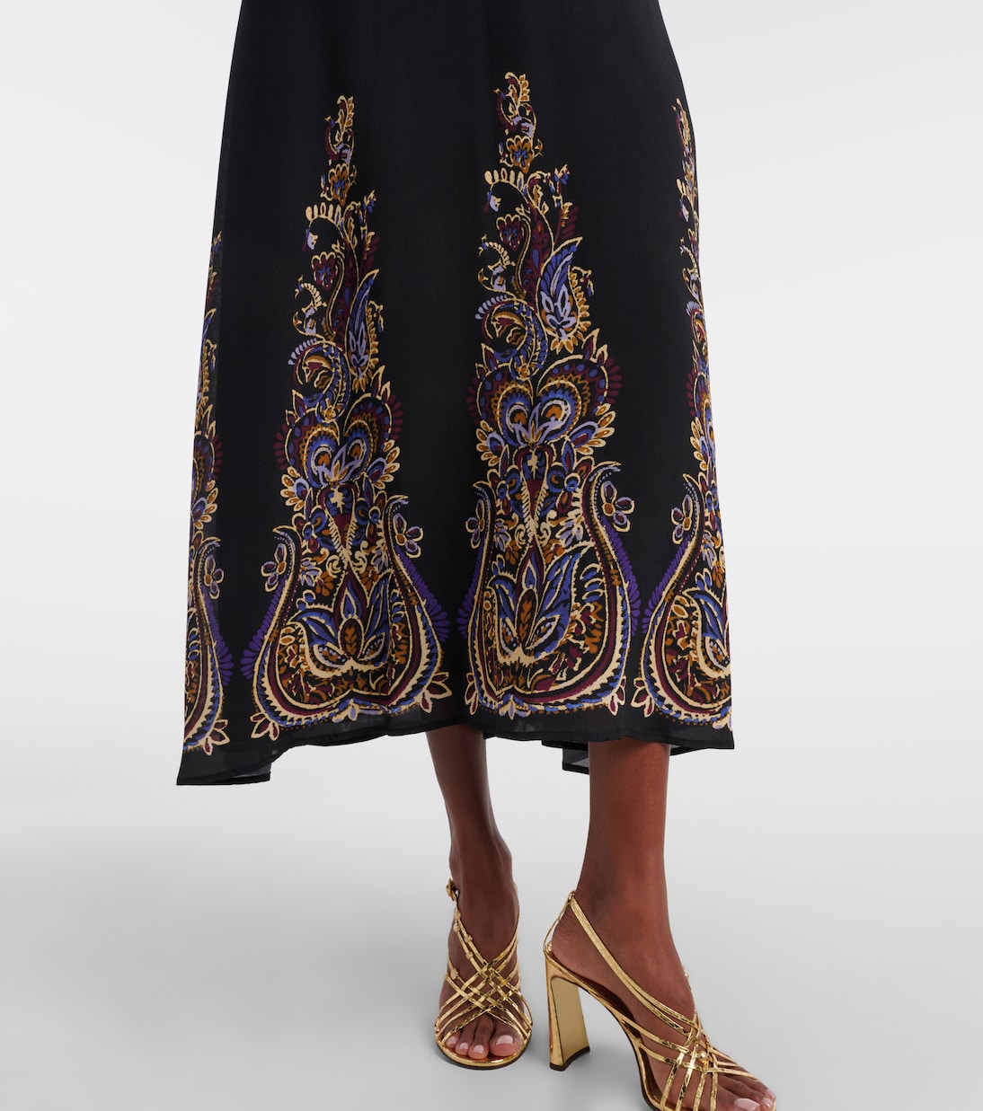 Paisley中长连衣裙 | Etro