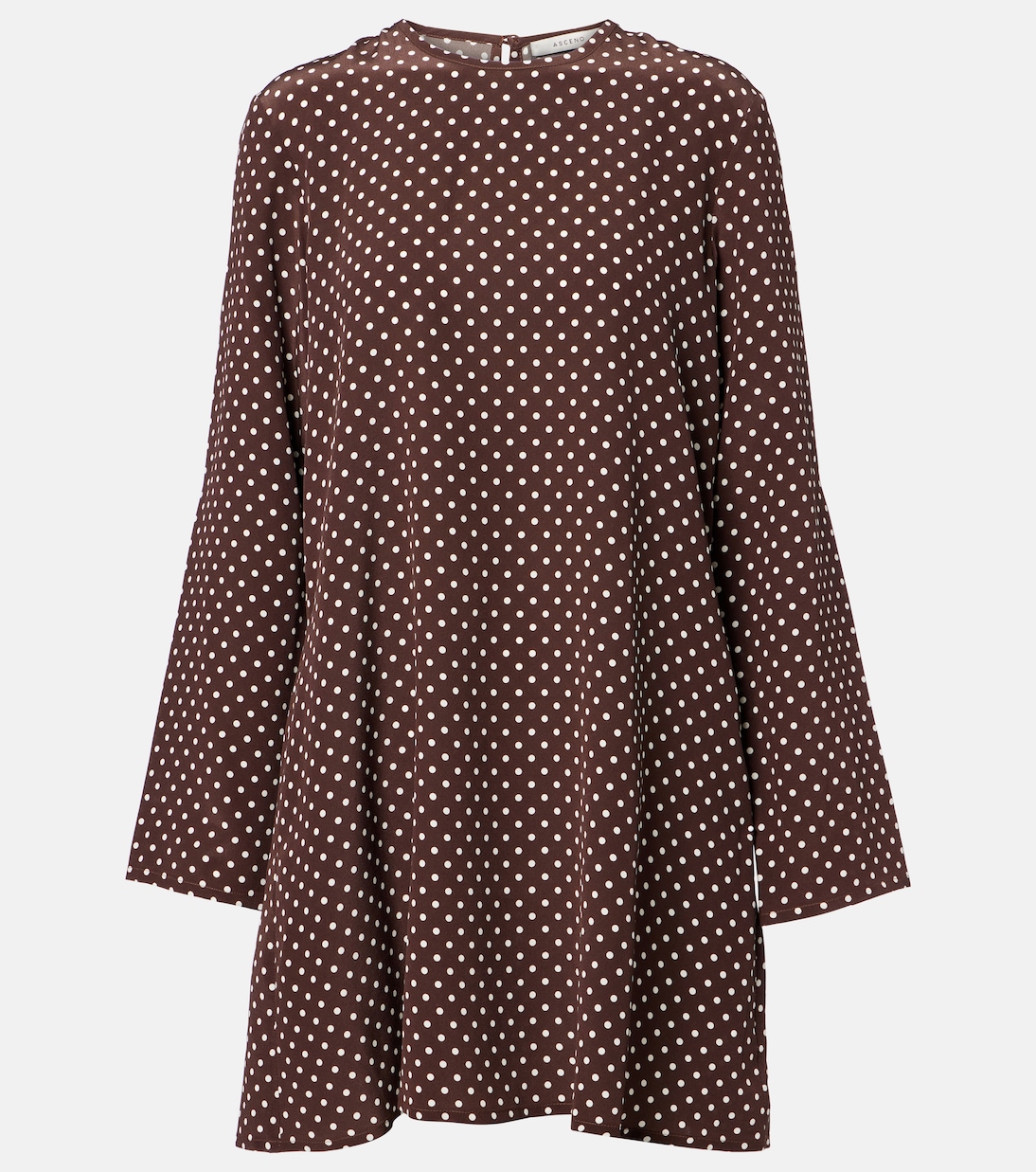 Larissa polka-dot silk crêpe minidress | Asceno