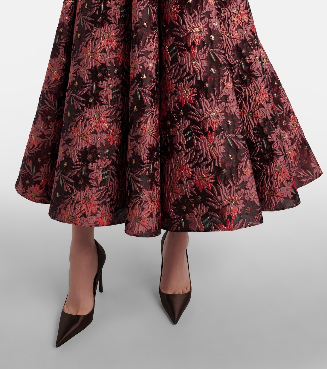 Rousseau floral brocade midi dress | Markarian