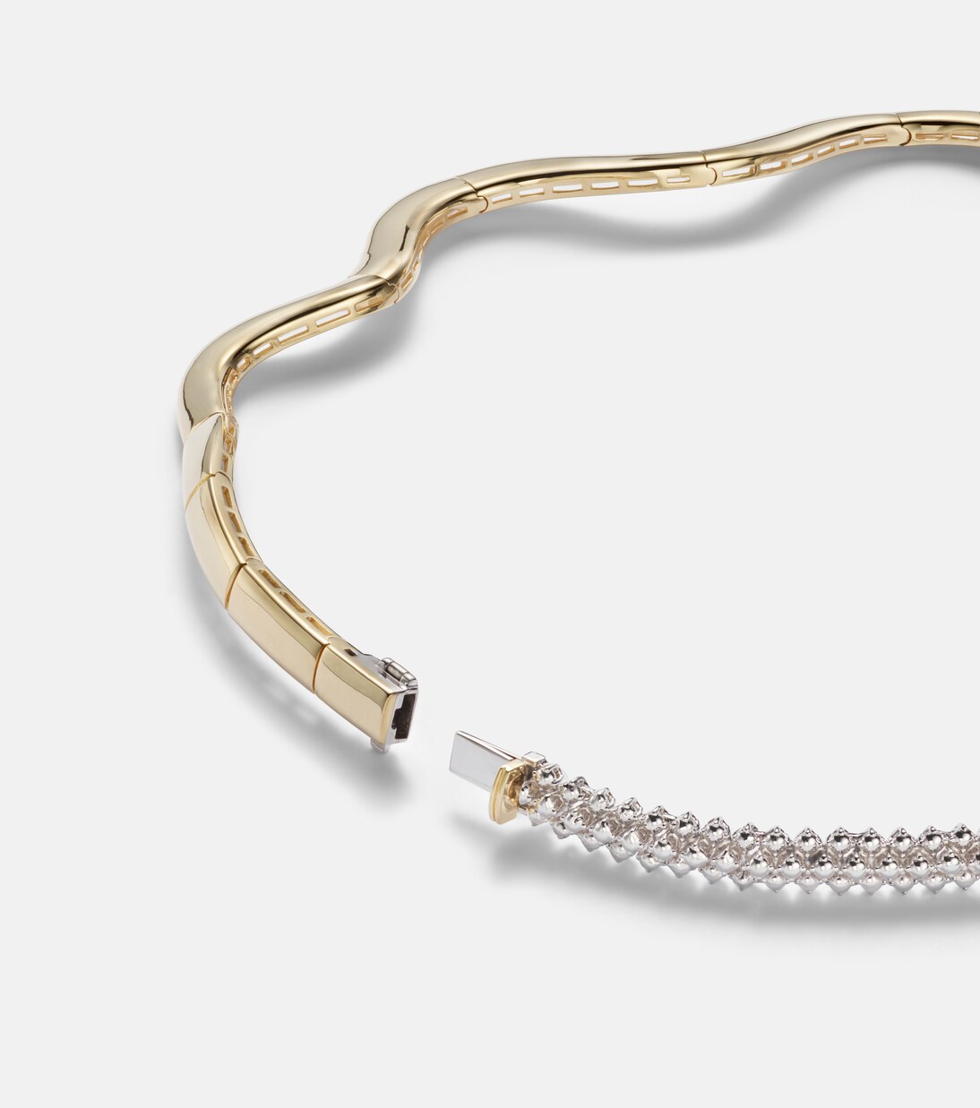 Golden Strada 18kt white and yellow gold necklace with diamonds | Yeprem