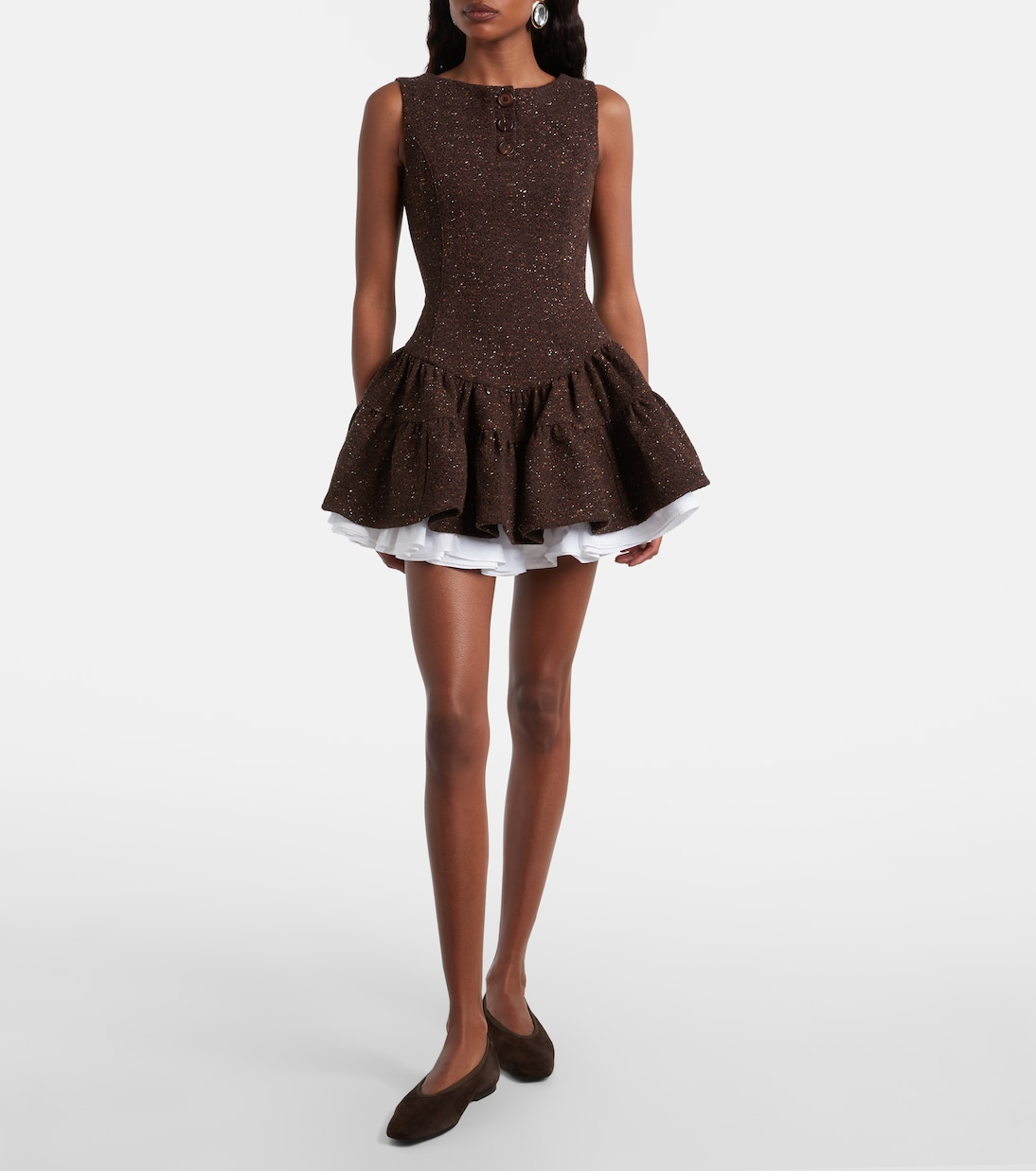 Knitted wool-blend minidress  | Shushu/Tong