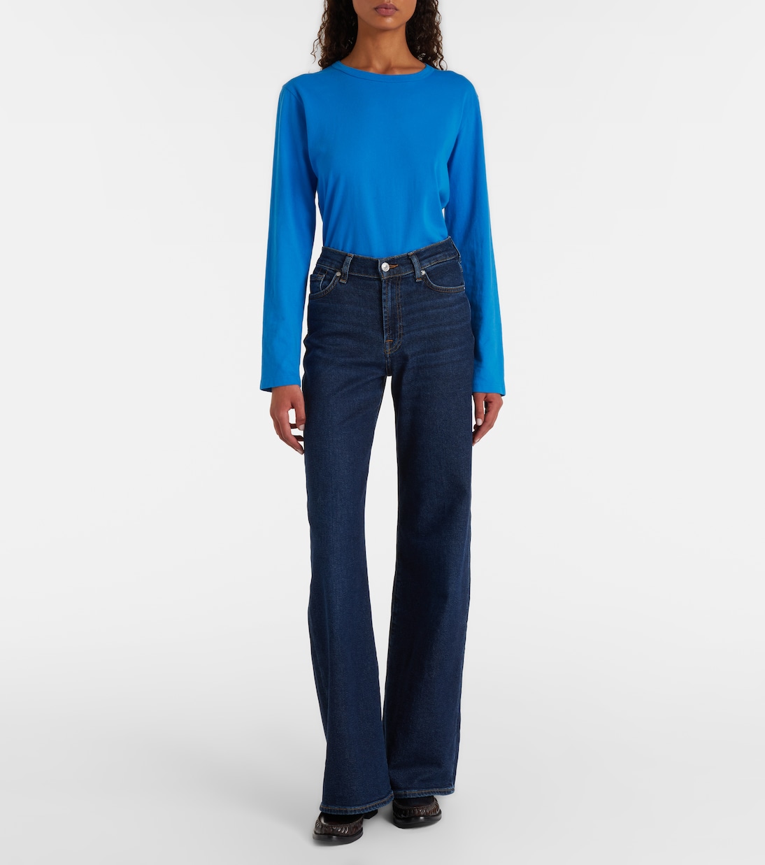 Lotta high-rise wide-leg jeans | 7 For All Mankind
