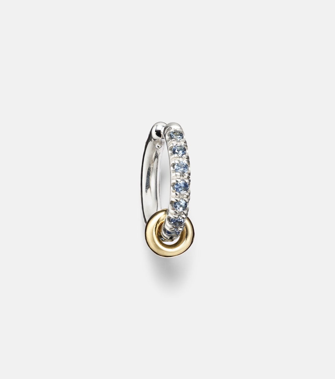 Ear cuff Ombré de plata de ley y oro 18 ct con zafiros | Spinelli Kilcollin