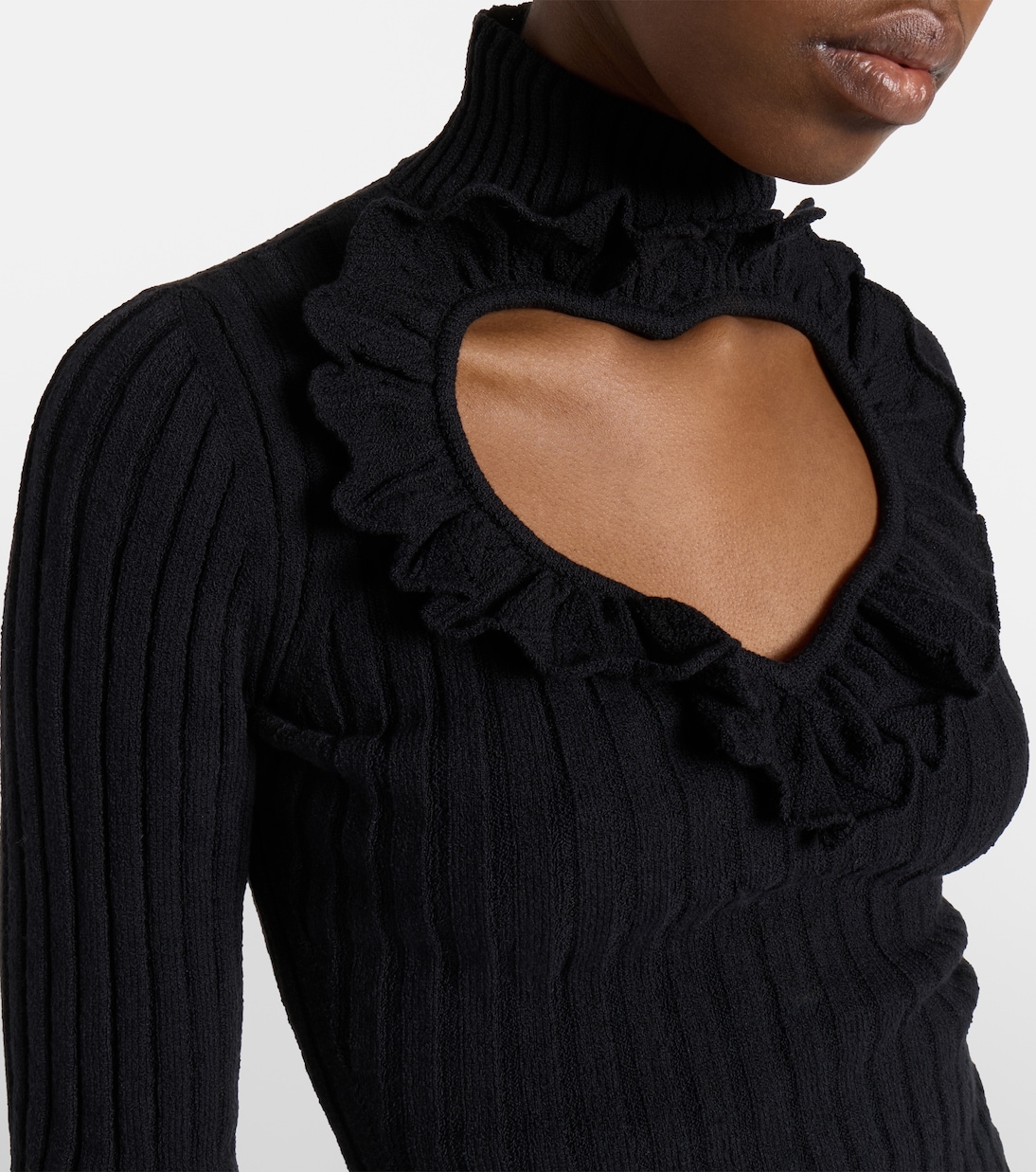 Heart cotton-blend top | Balenciaga