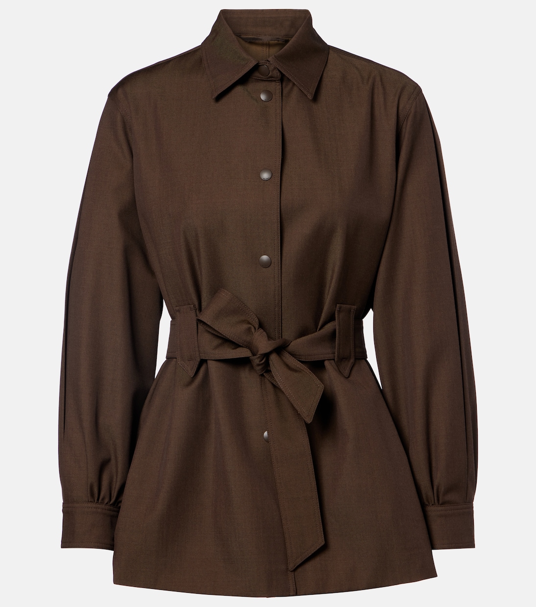 Belted virgin wool blazer | Max Mara