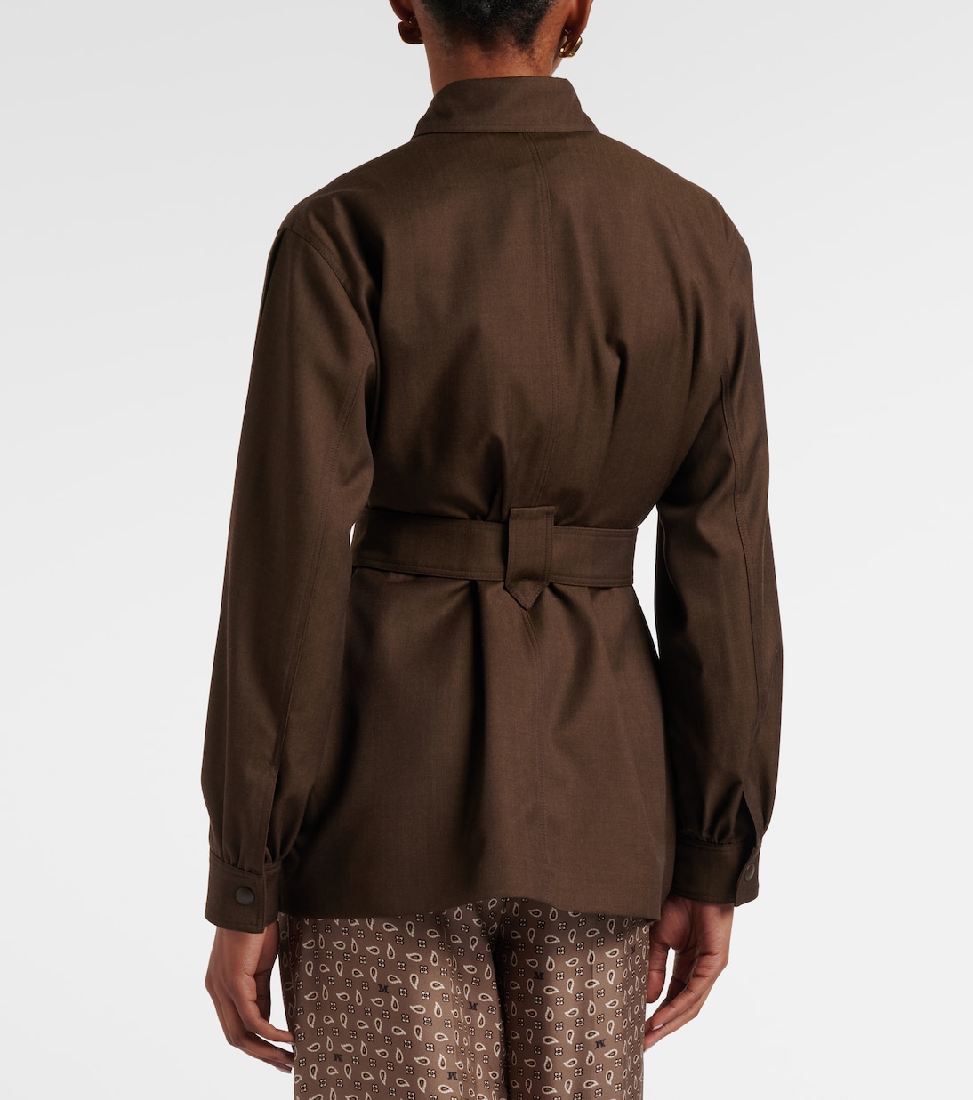 Belted virgin wool blazer | Max Mara