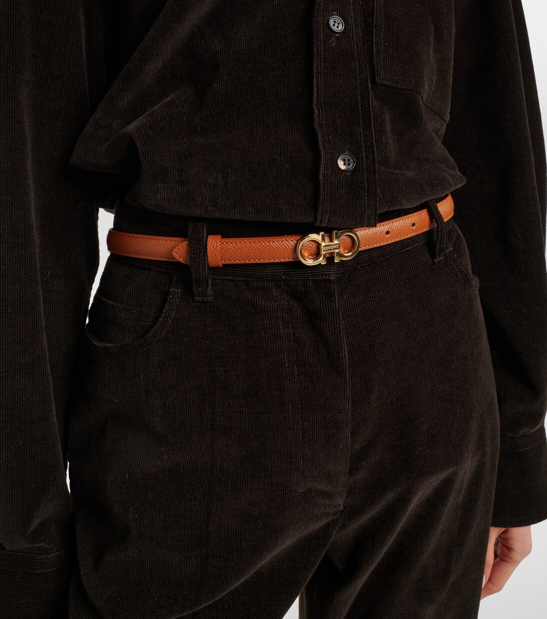 Gancini leather belt | Ferragamo