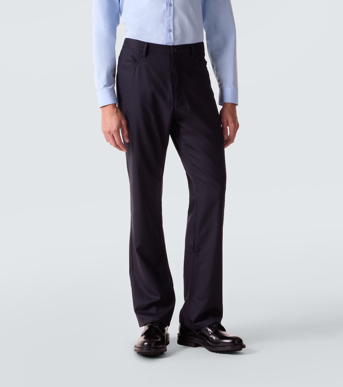 Pinstripe wool straight pants | Balenciaga