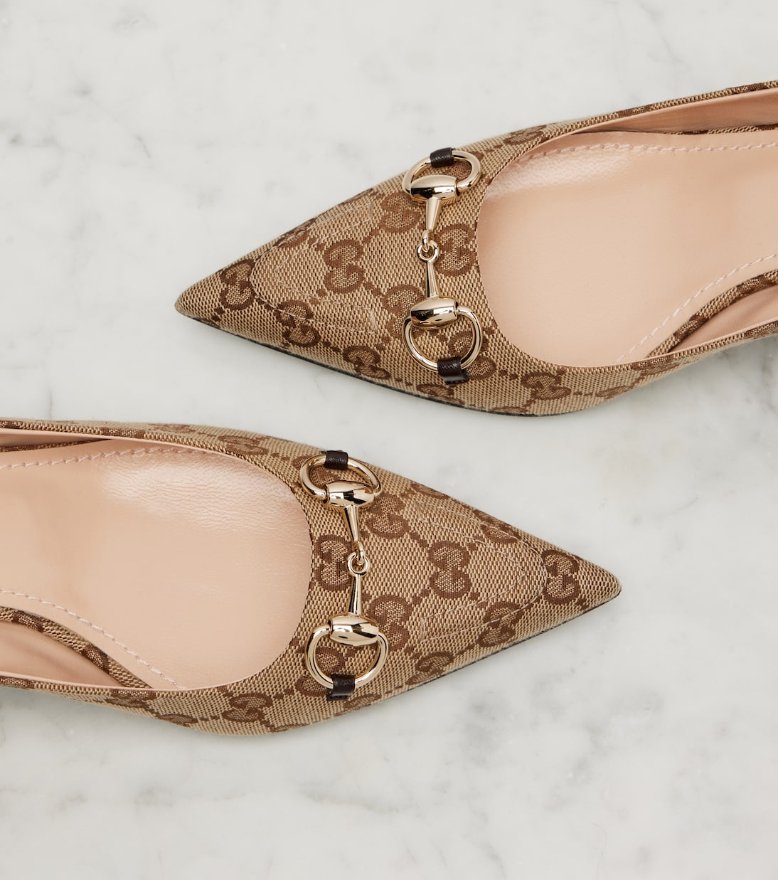 Erin GG Canvas Horsebit 45 pumps | Gucci