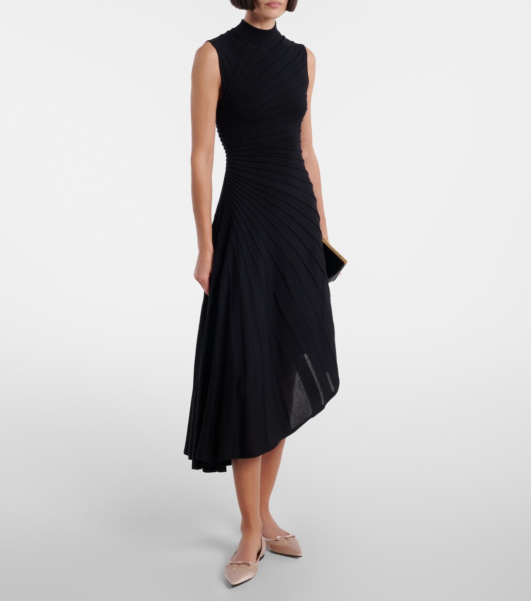 Love mesh and satin ballet flats | Jimmy Choo