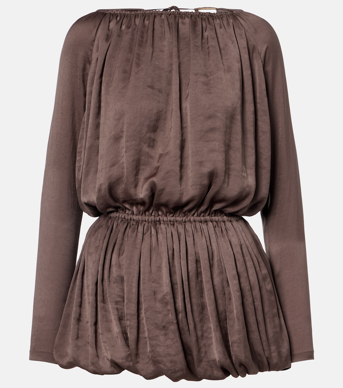 Draped taffeta minidress | Saint Laurent