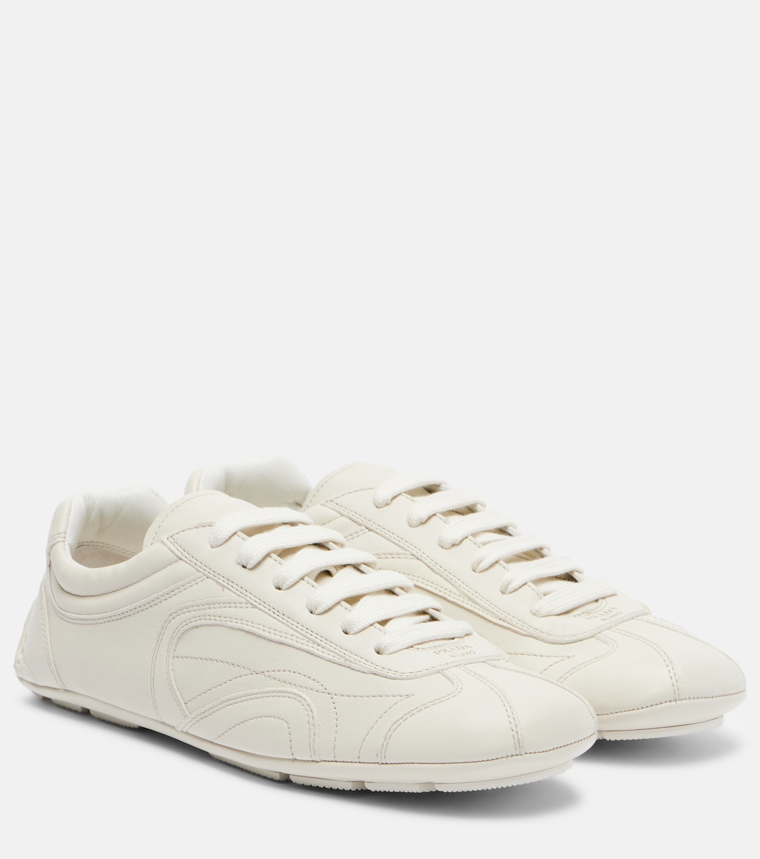 Montecarlo leather sneakers | Prada