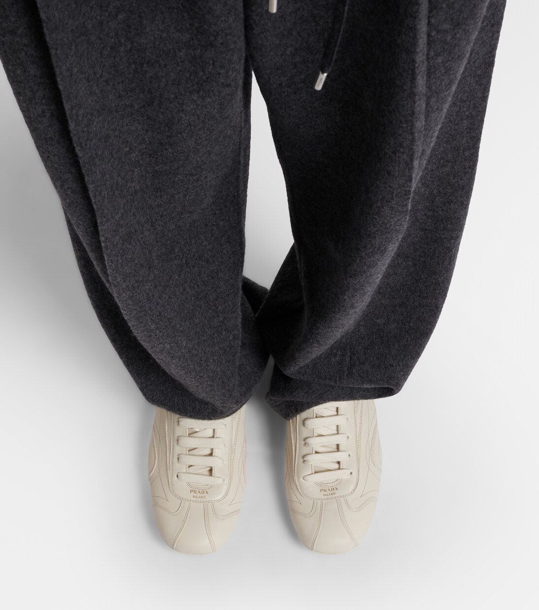 Montecarlo leather sneakers | Prada