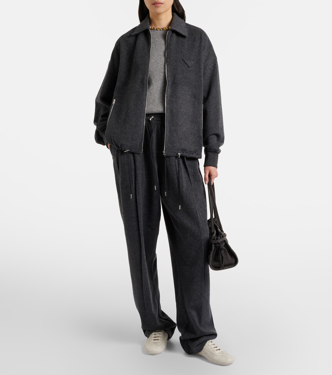 Montecarlo leather sneakers | Prada