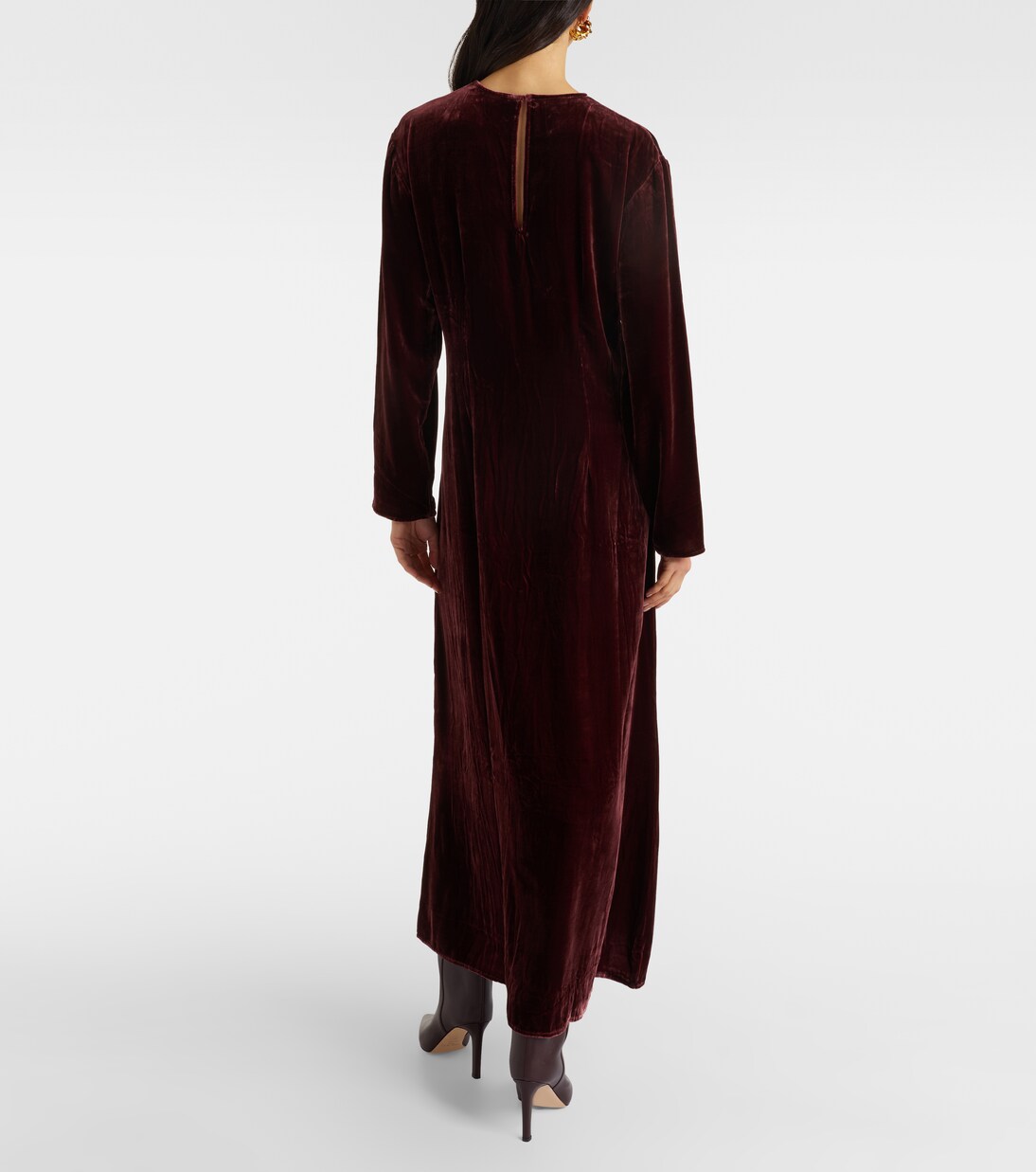 Jody velvet midi dress | Asceno