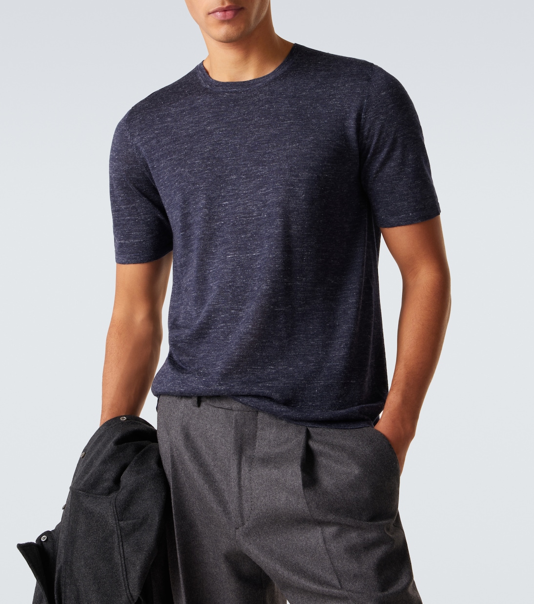 T-Shirt aus Kaschmir, Seide und Hanf | Gabriela Hearst