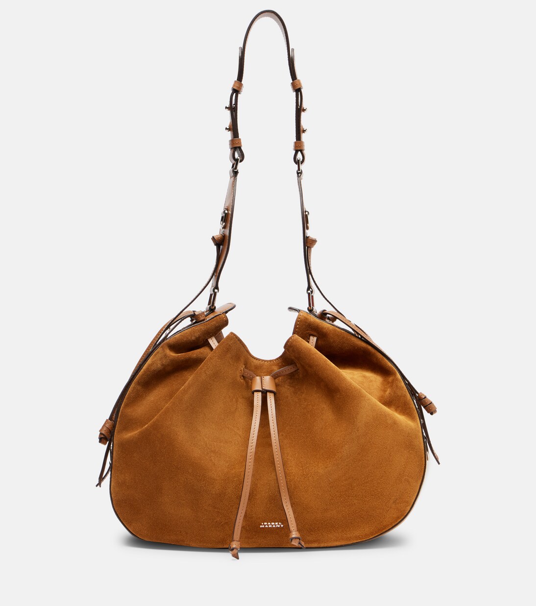 Bolso al hombro Bolton Medium de ante | Isabel Marant