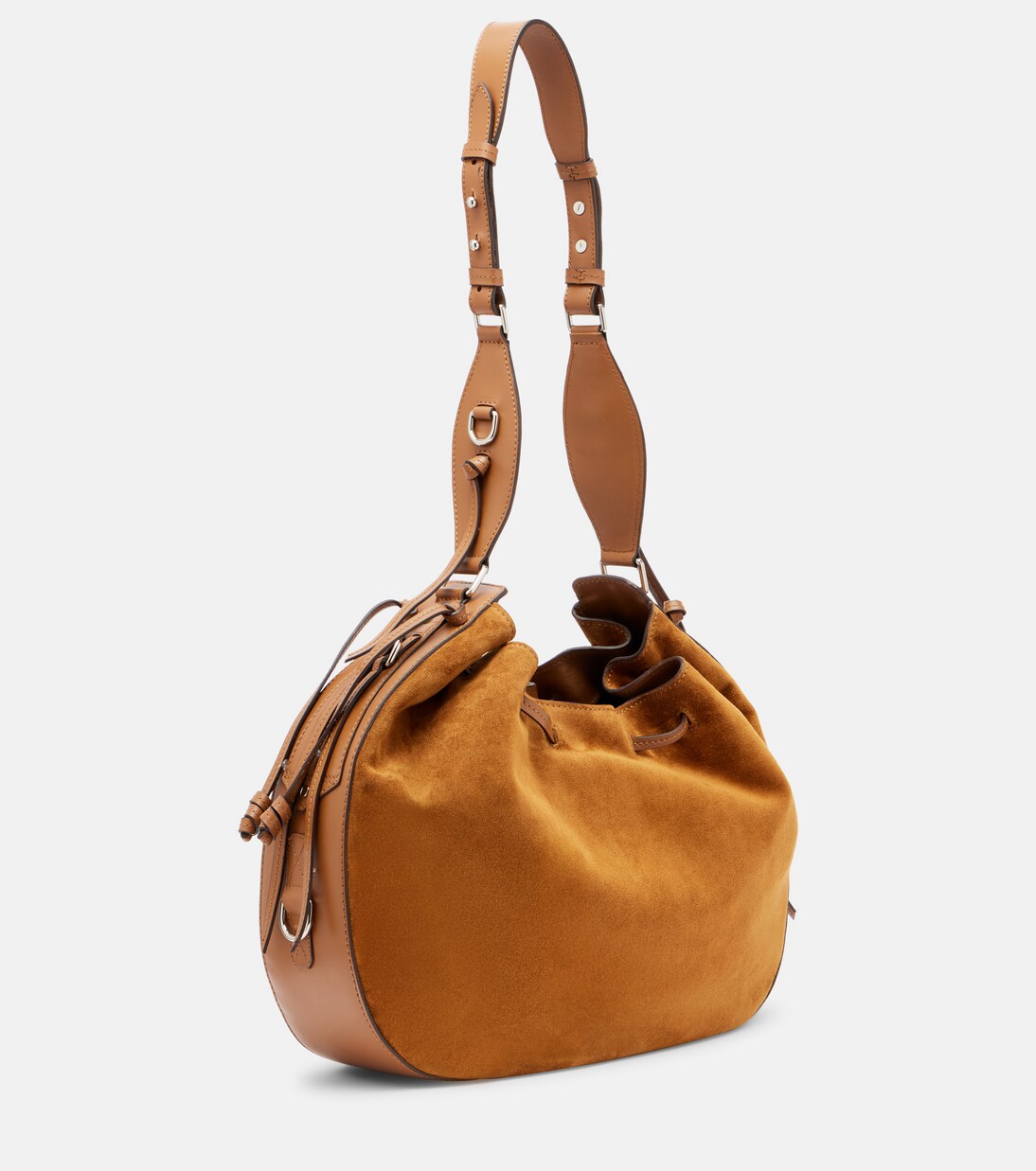 Bolso al hombro Bolton Medium de ante | Isabel Marant