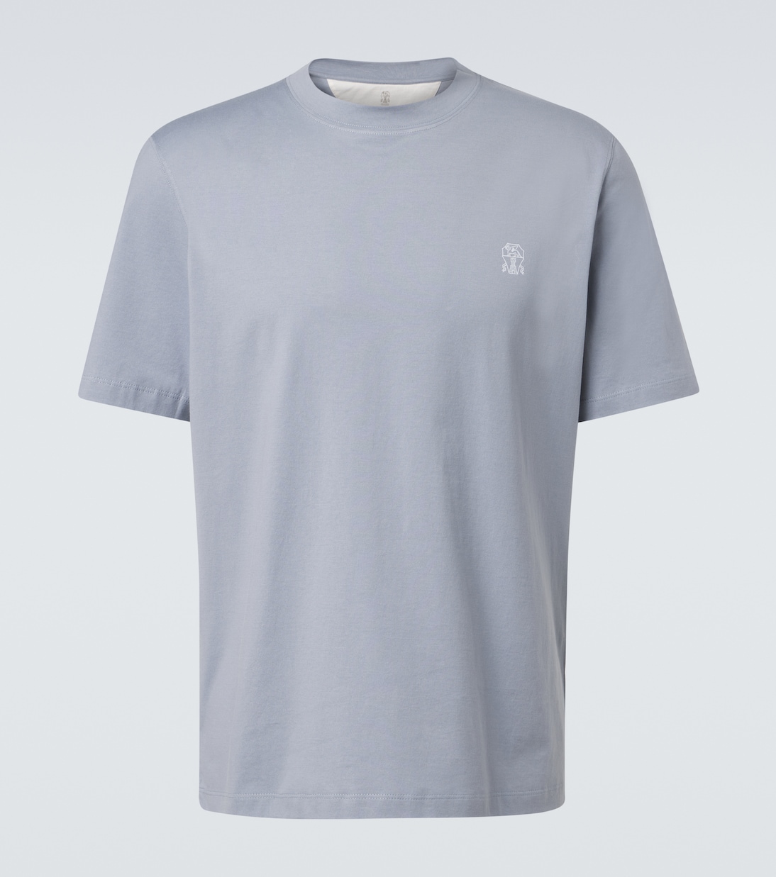 Logo cotton jersey T-shirt | Brunello Cucinelli
