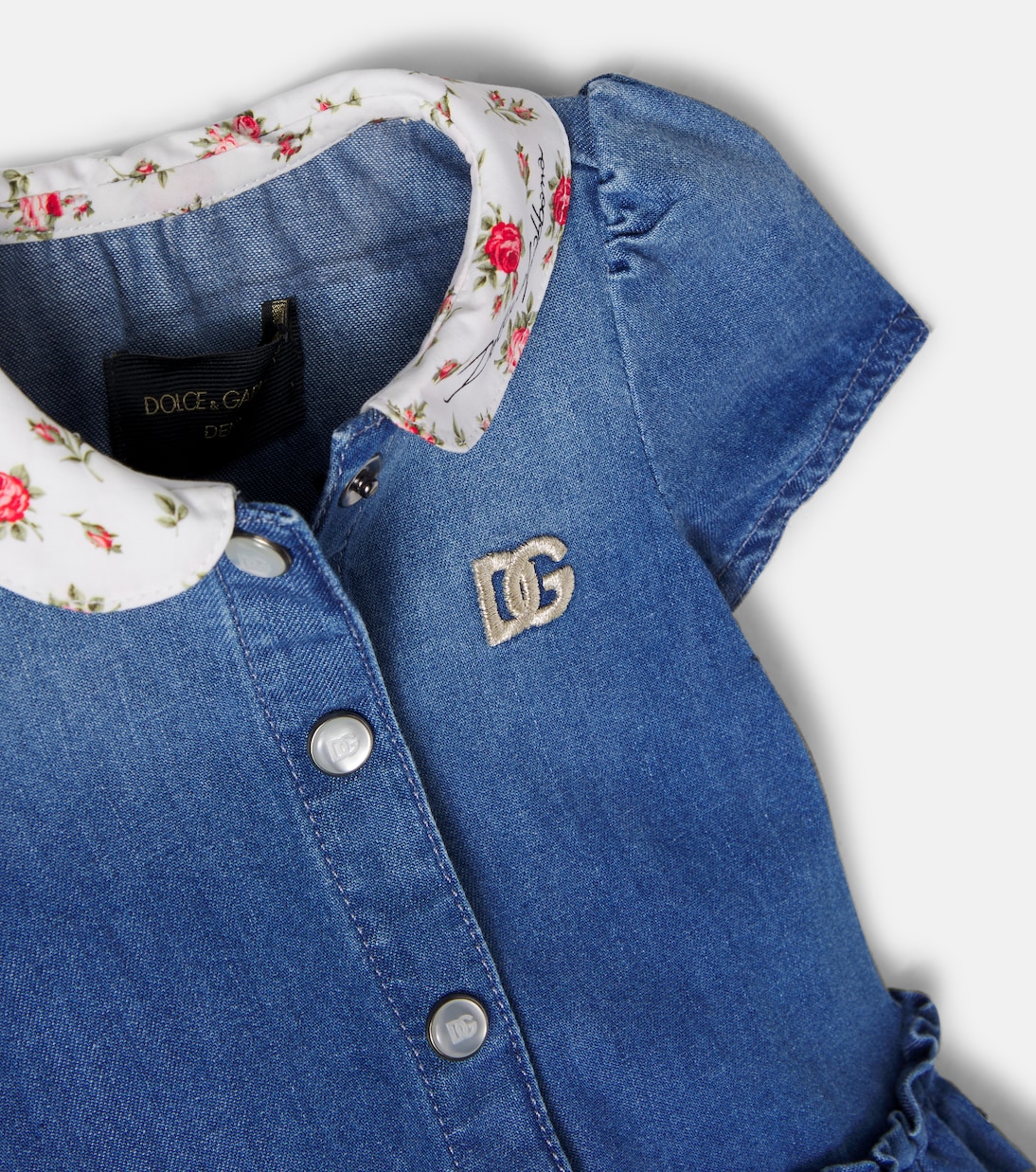 Baby Set DG aus Jeanskleid und Höschen | Dolce&Gabbana Kids