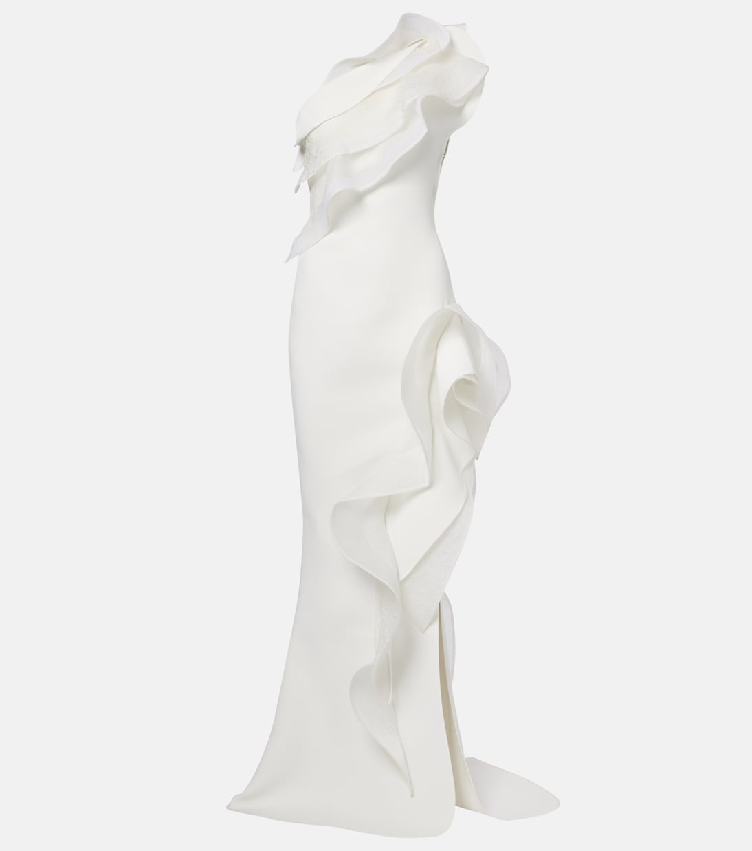 Excitement ruffled one-shoulder gown | Maticevski