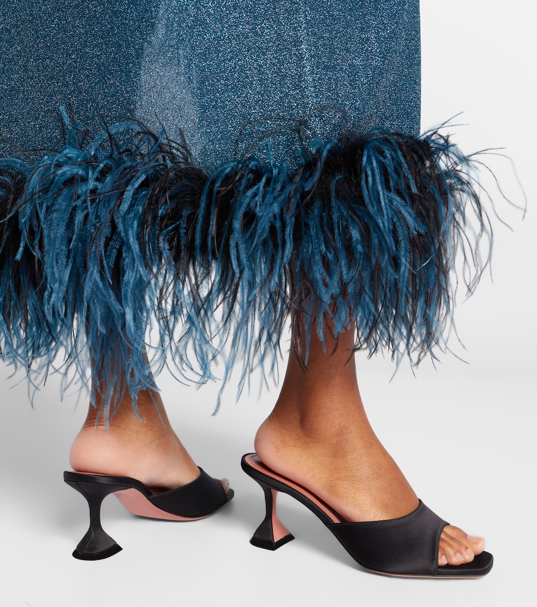 Lupita 70 satin mules | Amina Muaddi