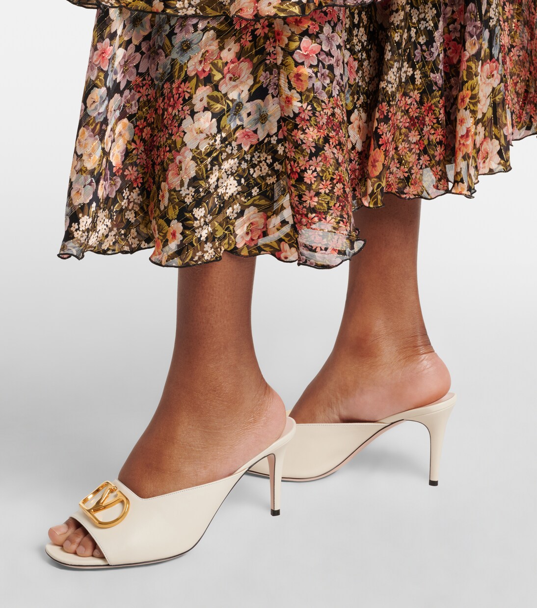 Mules VLogo Signature en cuir | Valentino Garavani