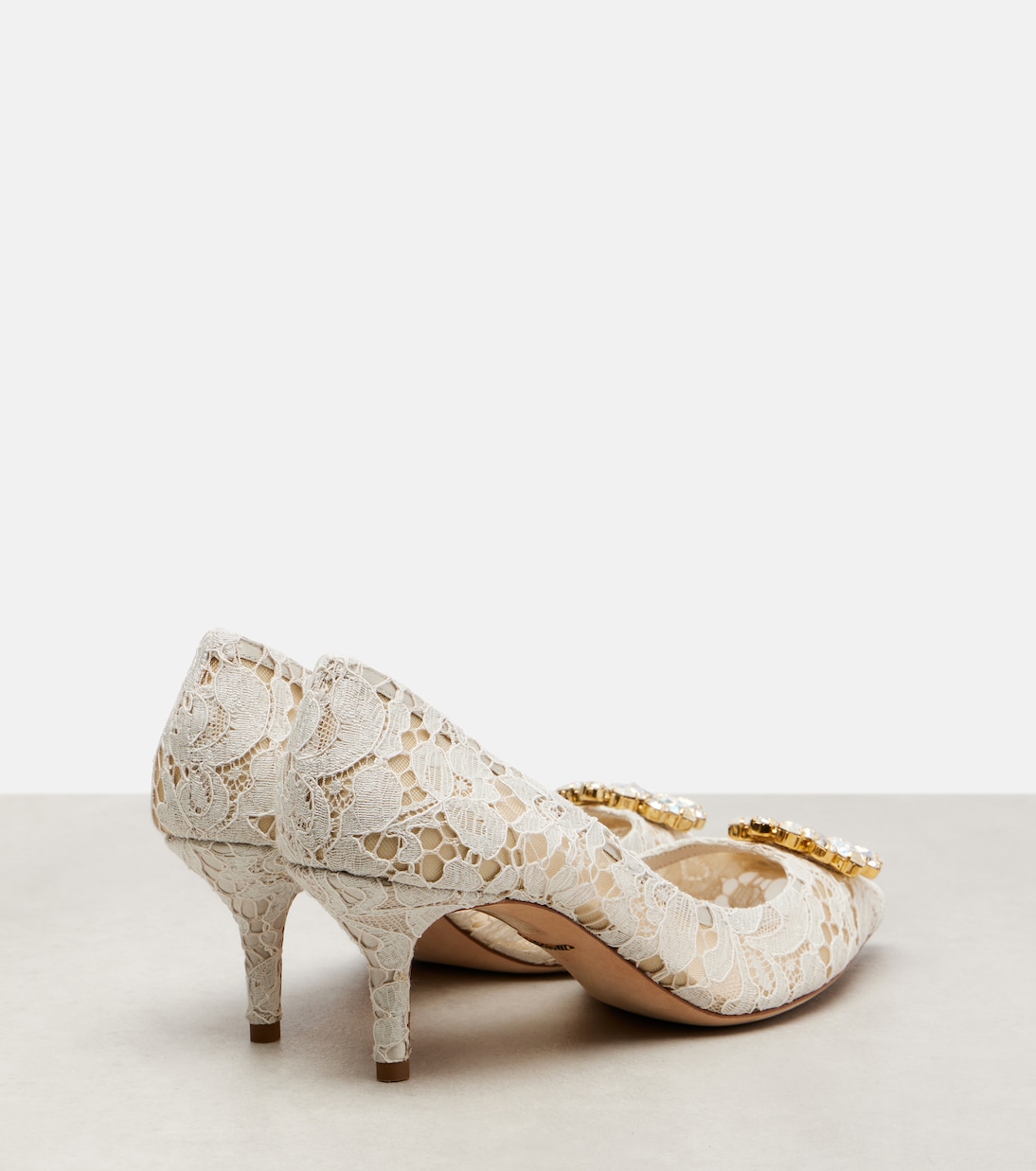 Salones Bellucci de encaje adornados | Dolce&Gabbana