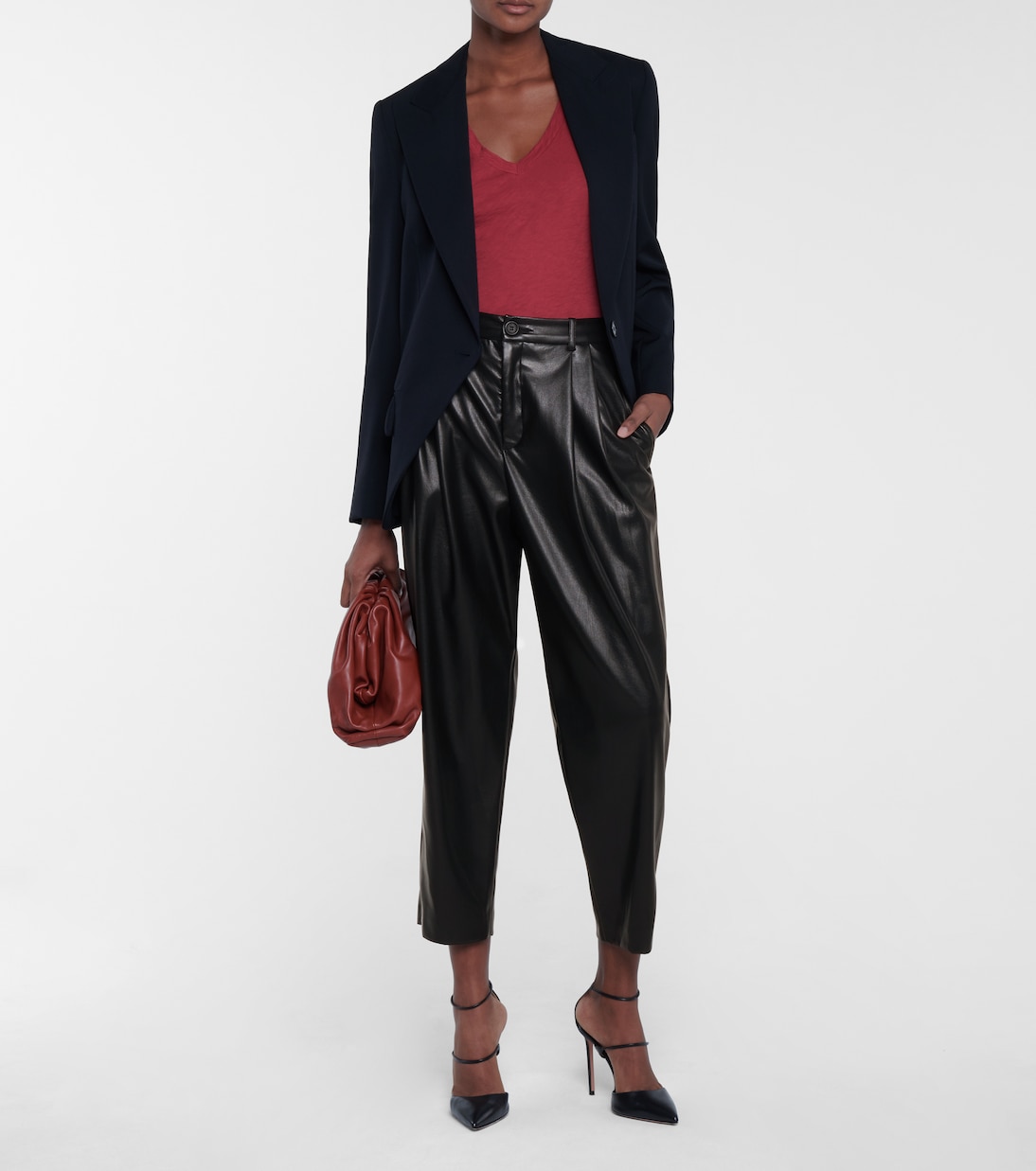 Hose Simone aus Lederimitat | Velvet