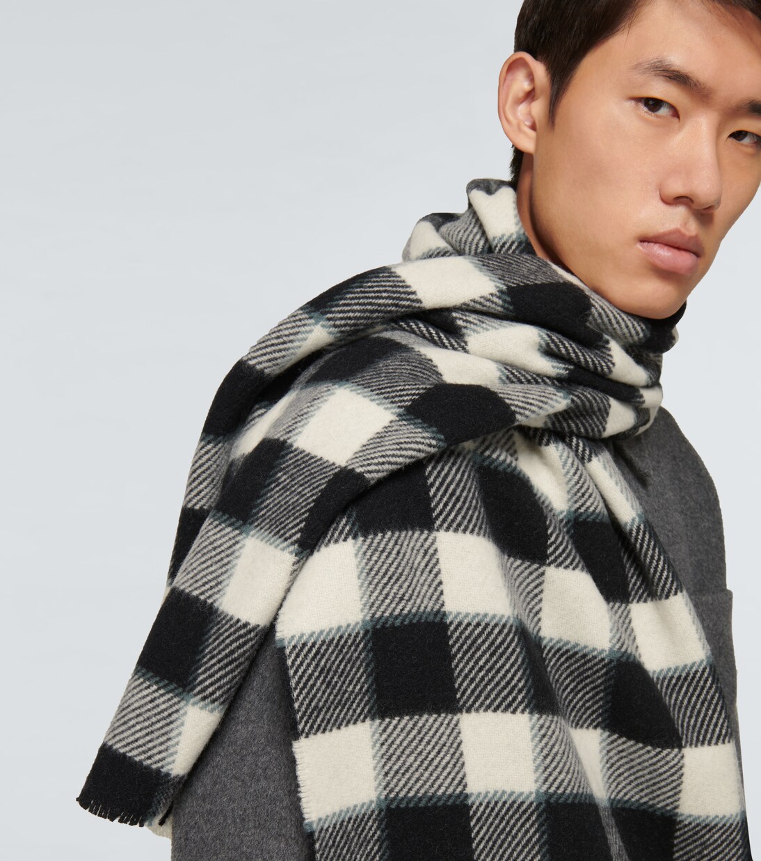 Checked wool scarf | Acne Studios