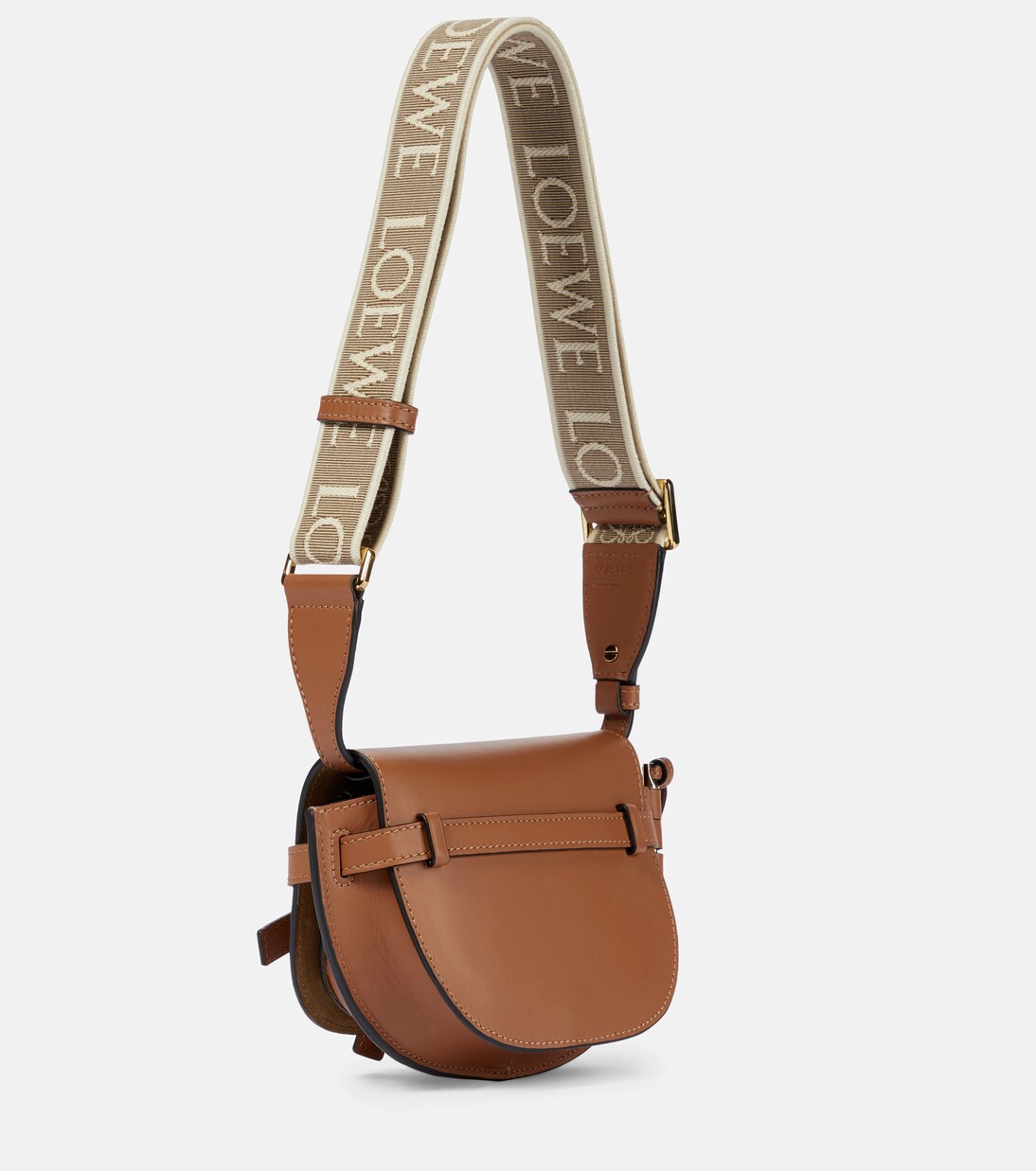 Gate Dual Mini leather and jacquard shoulder bag | Loewe