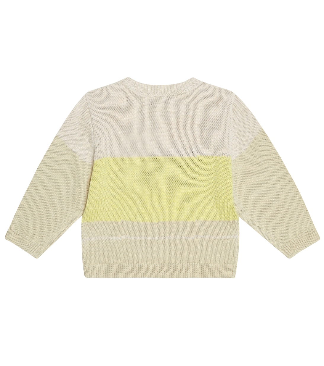 Baby Almire intarsia-knit cotton and linen-blend sweater | Bonpoint