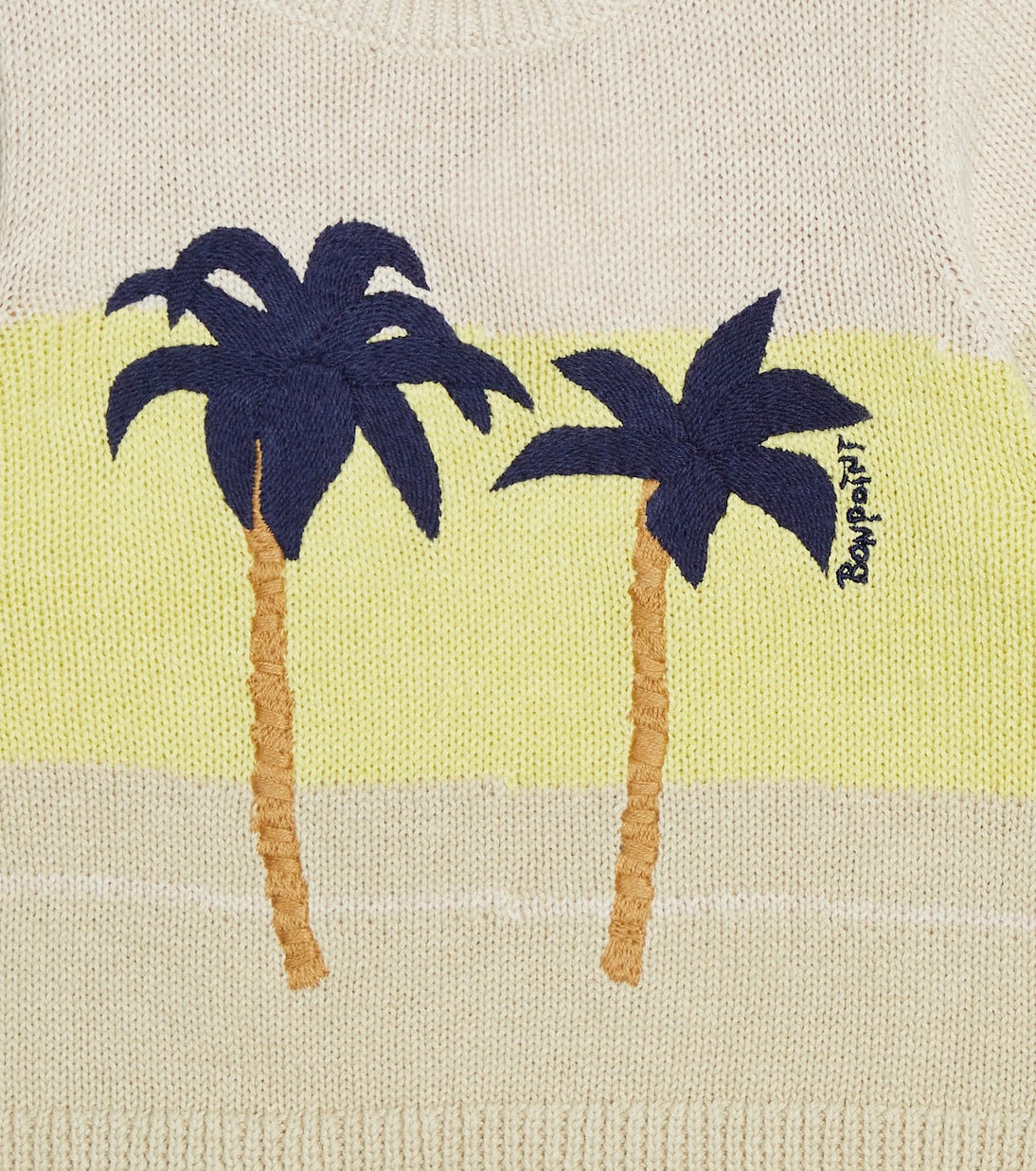 Baby Almire intarsia-knit cotton and linen-blend sweater | Bonpoint
