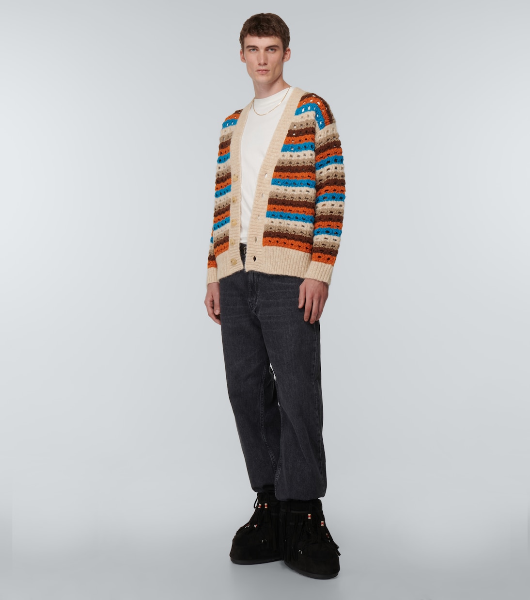 Dancing Light crocheted wool-blend cardigan | Alanui