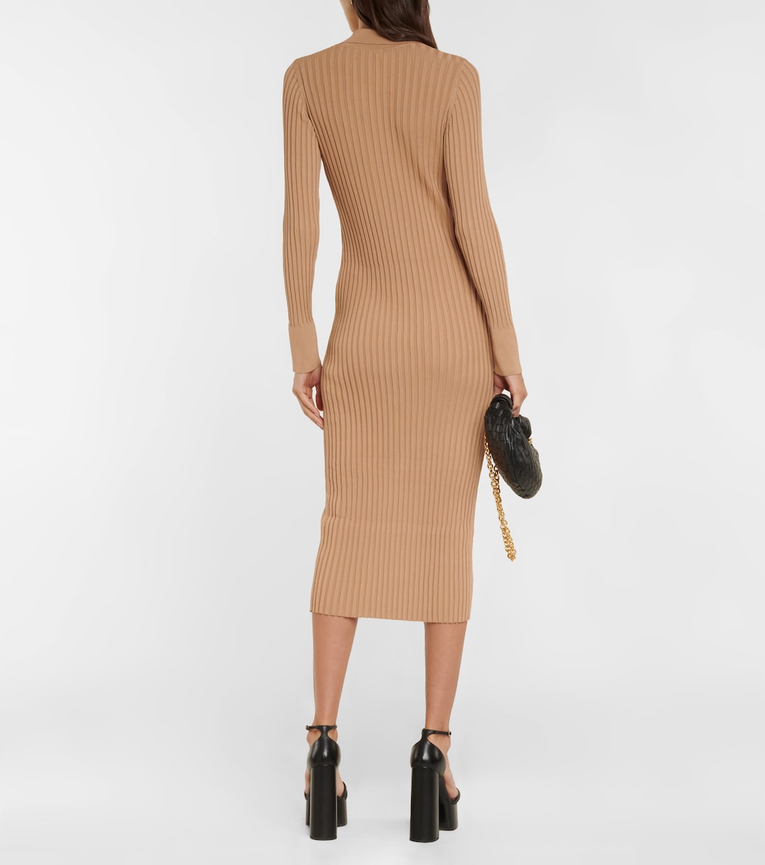 Leigh ribbed-knit midi dress | Rebecca Vallance