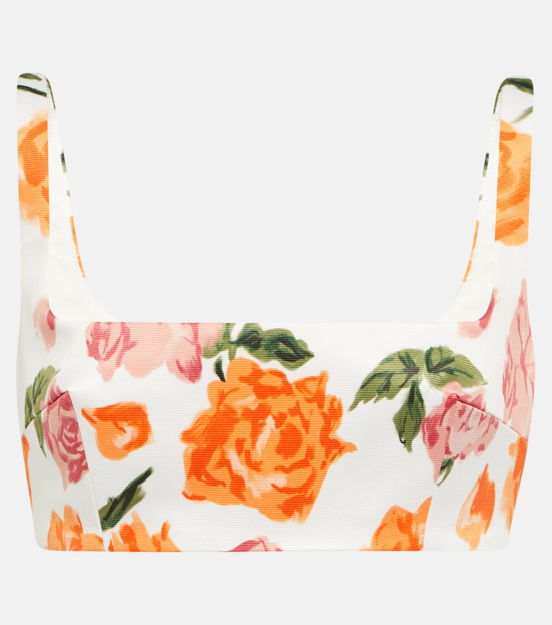 Kerrigan floral taffeta faille crop top | Emilia Wickstead