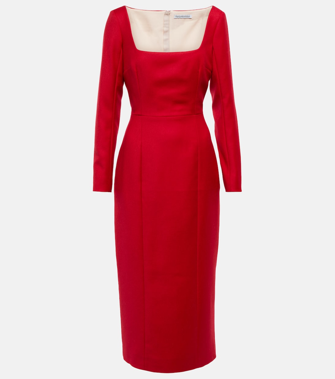 Jenna wool flannel midi dress | Emilia Wickstead