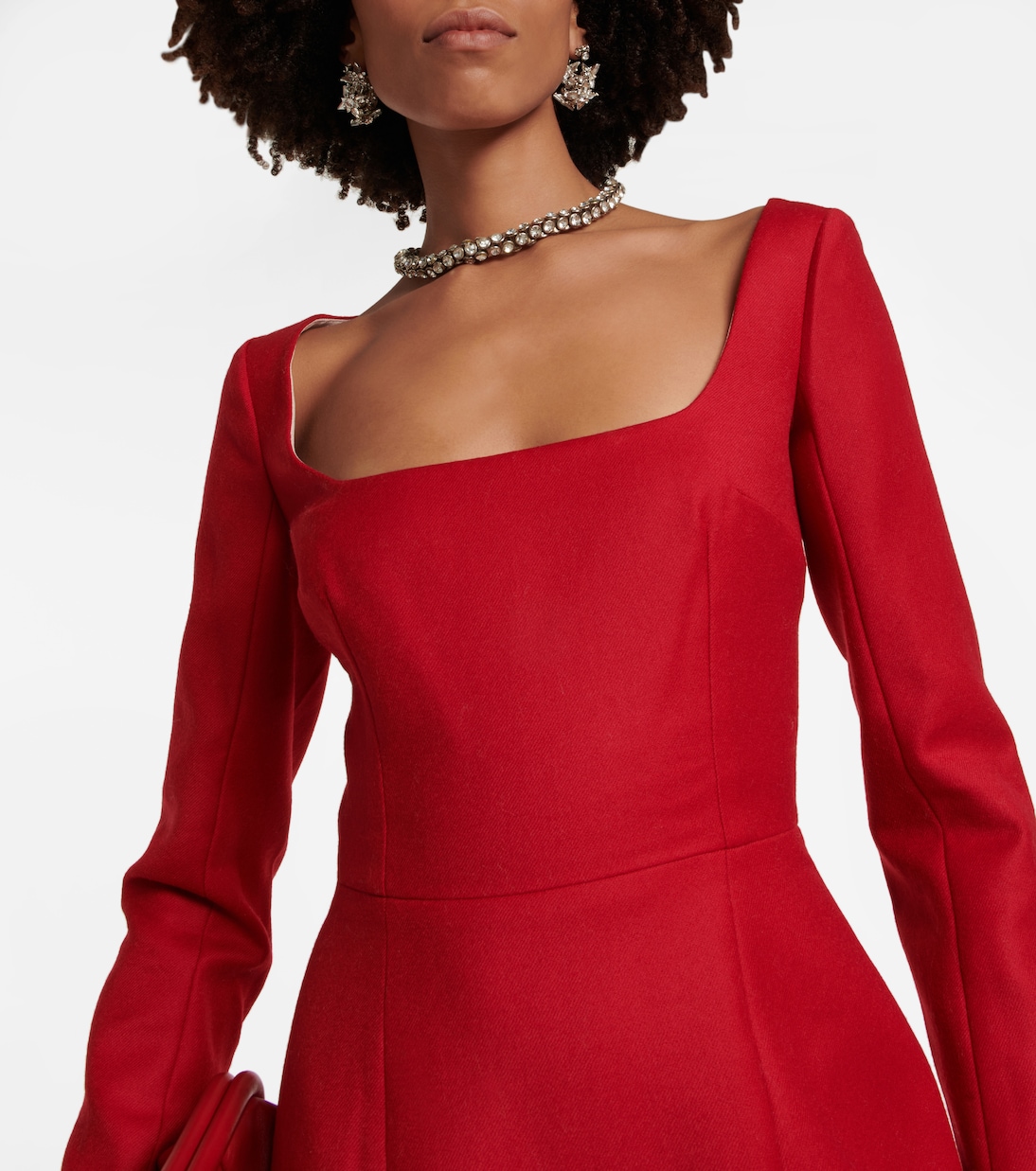 Jenna wool flannel midi dress | Emilia Wickstead