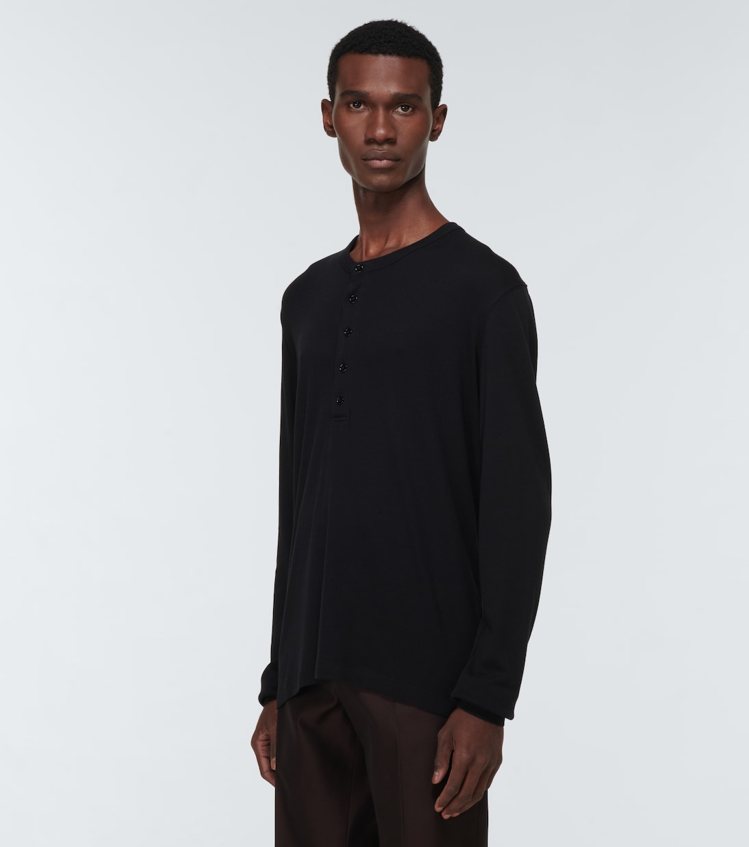 Top Henley en coton mélangé | Tom Ford