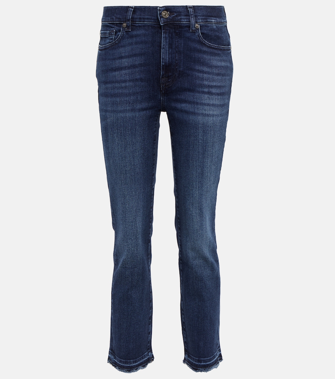 Jeans The Straight Crop a vita alta | 7 For All Mankind