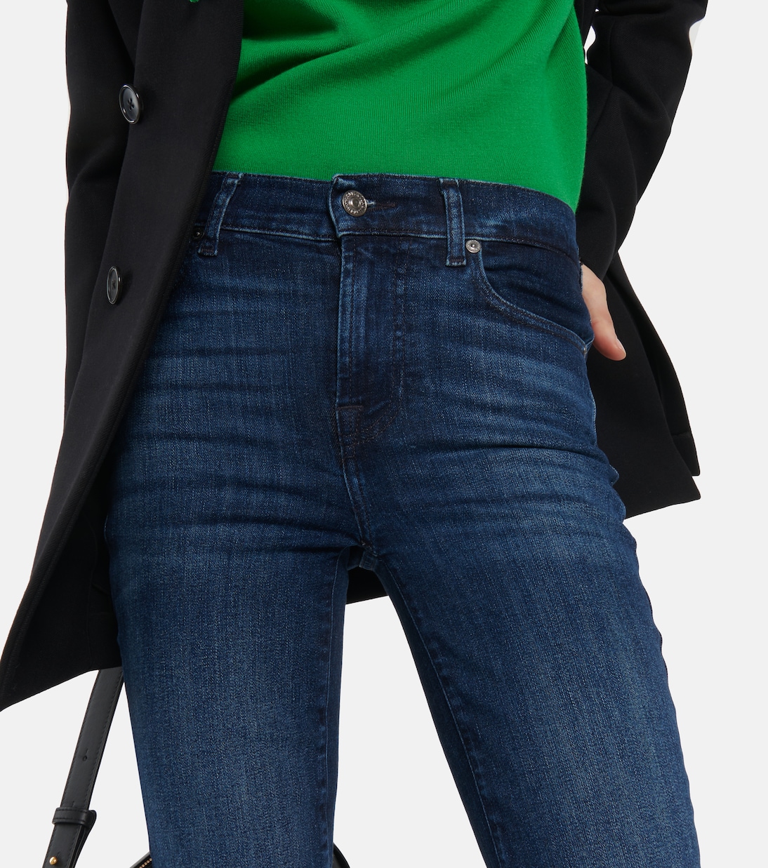 Jeans The Straight Crop a vita alta | 7 For All Mankind