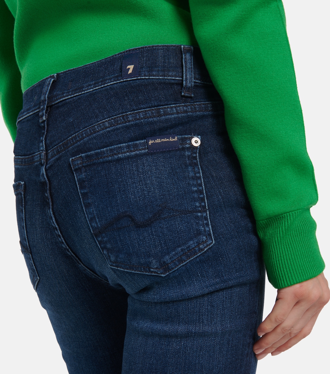 Jeans The Straight Crop a vita alta | 7 For All Mankind