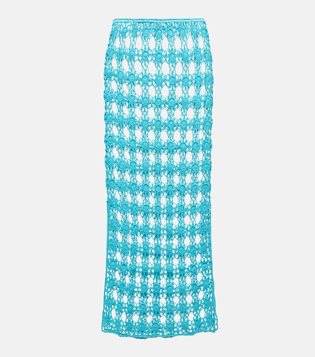Rosette crochet cotton maxi skirt | Anna Kosturova