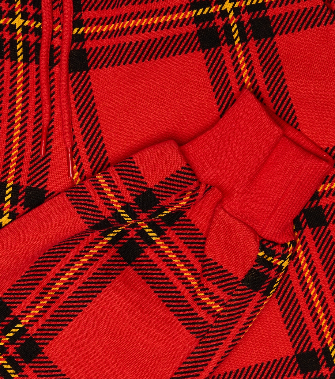 Checked cotton sweatpants | Mini Rodini