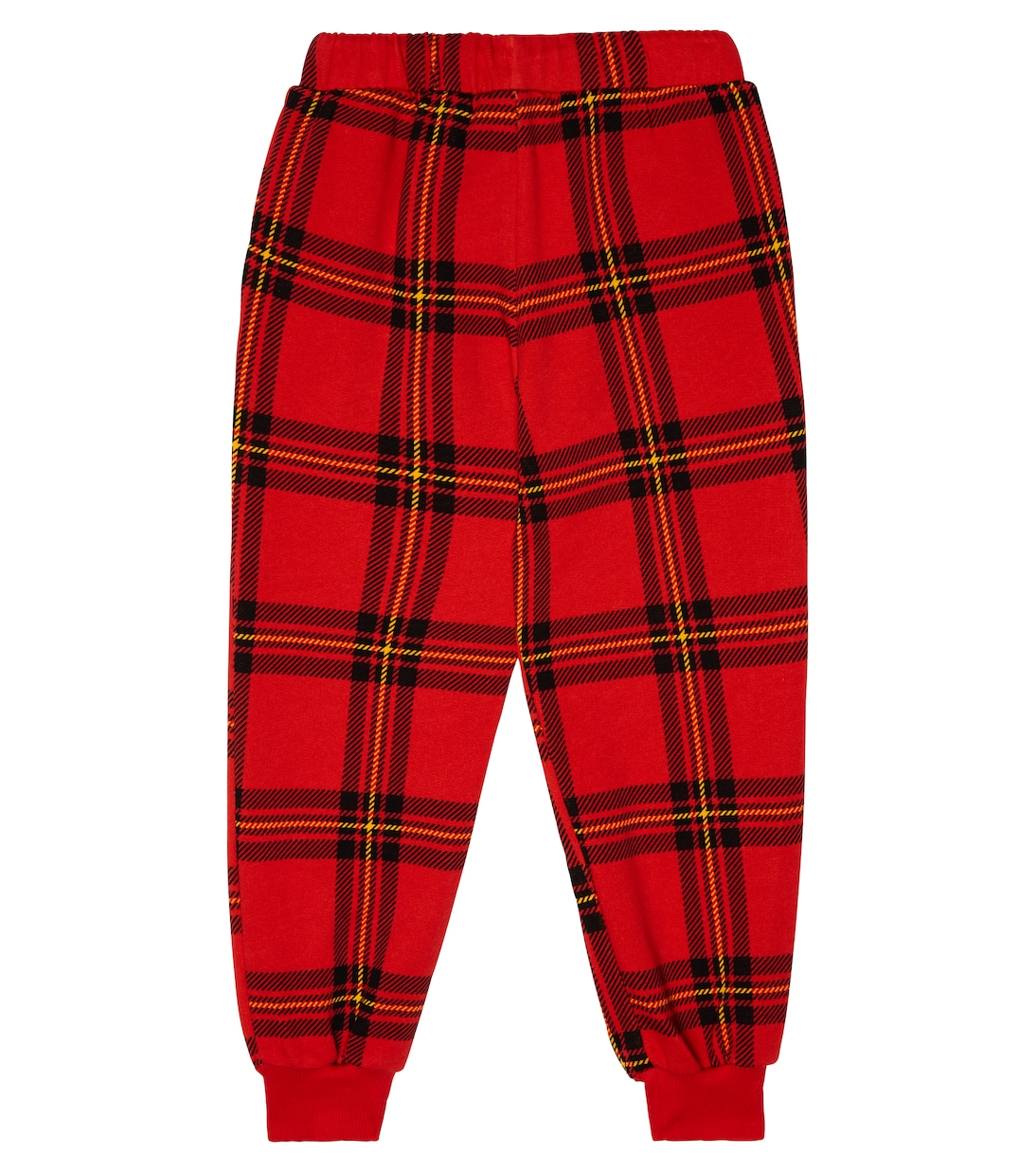Checked cotton sweatpants | Mini Rodini