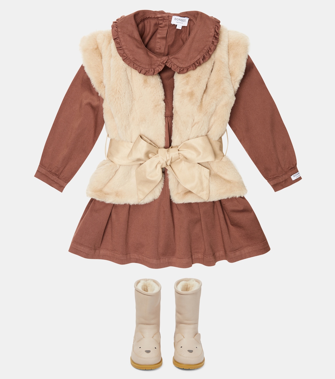 Gilet Carline en fourrure synthétique | Donsje