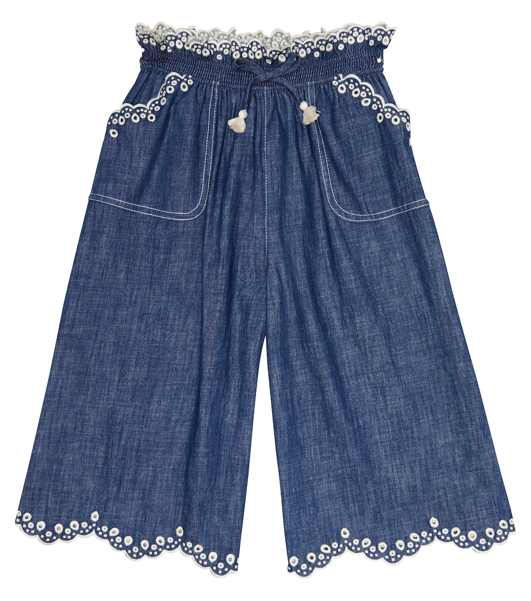 Bestickte Jeans Tiggy Scallop | Zimmermann Kids