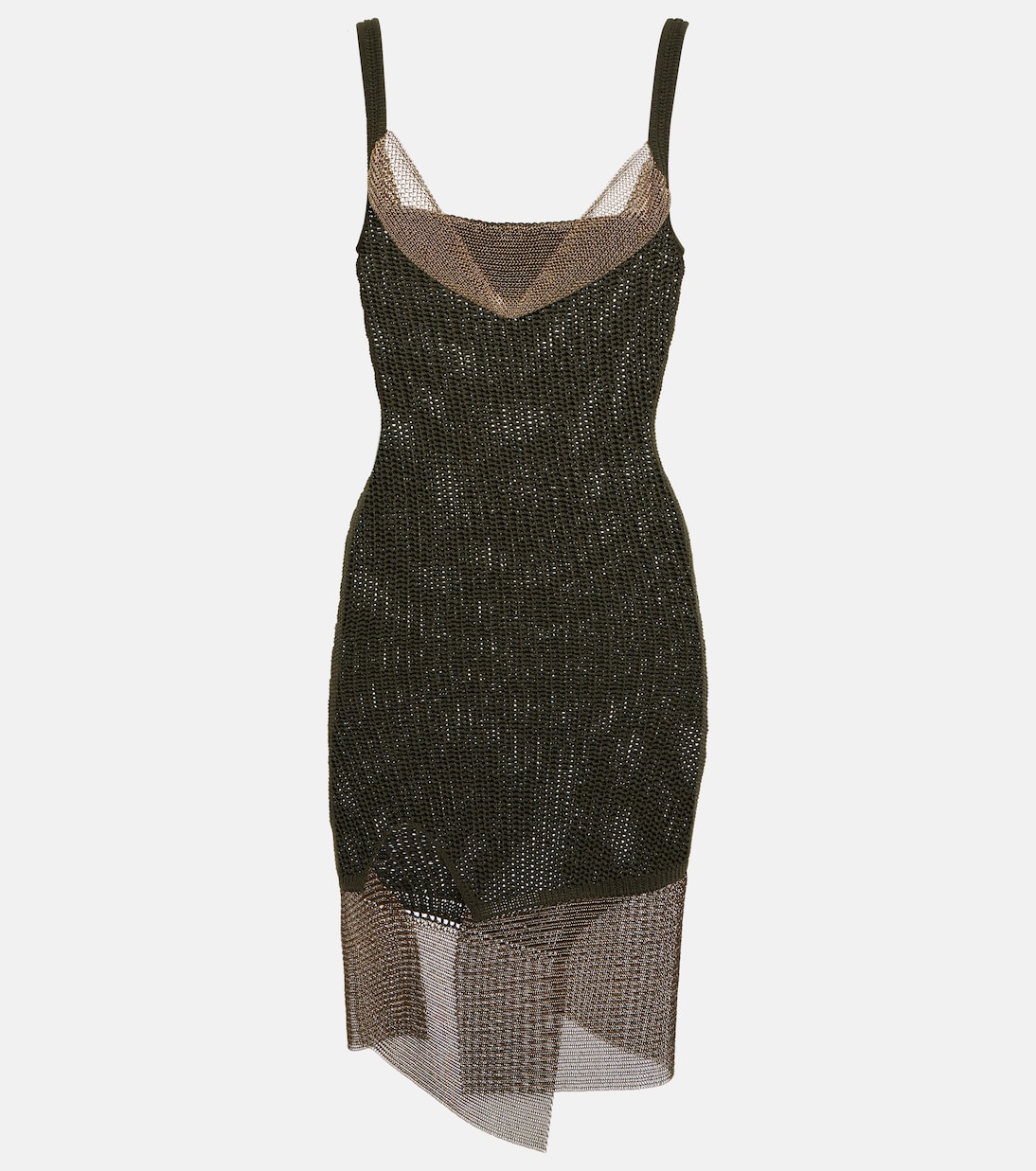 Mesome mesh-trimmed minidress | Aya Muse