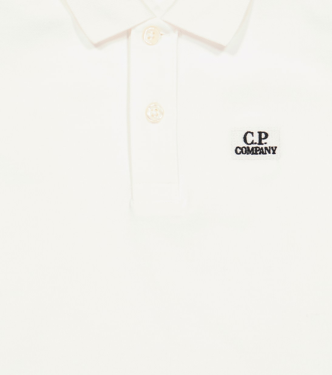 로고 코튼 폴로 셔츠 | C.P. Company Kids